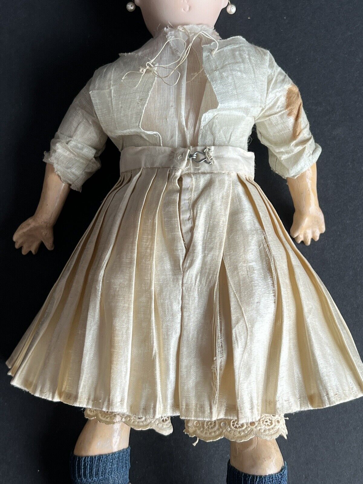 Antique Belton Type Sonnenberg Bru-Like Closed Mouth Bisque Head Doll