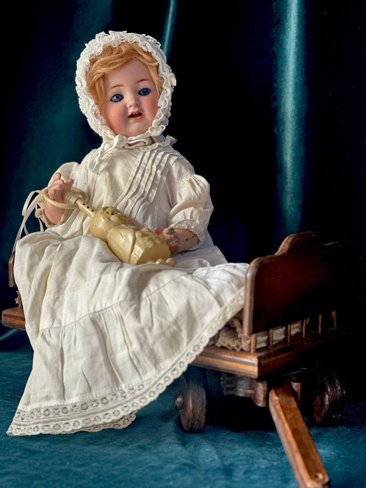 Antique German Simon Halbig Mold 126 Baby 14” Doll Bisque Head Composition Body