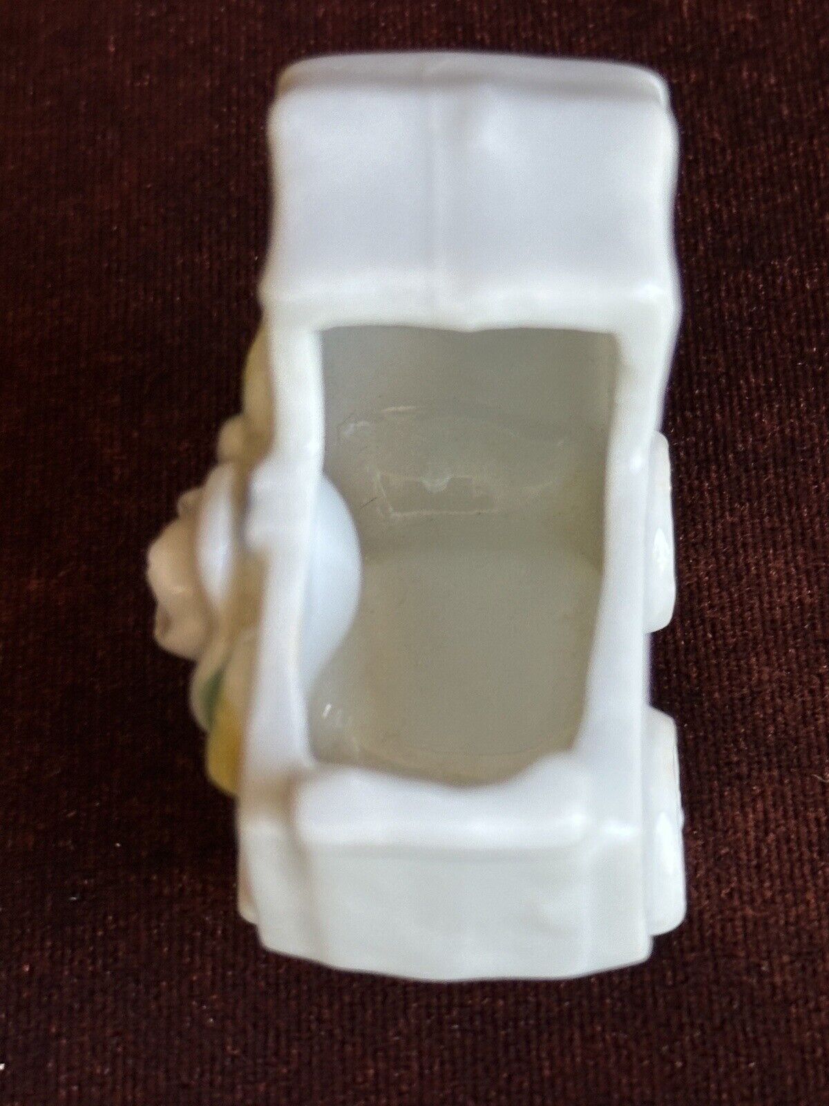 Artist Signed 3” Polymer Clay (?) Miniature Dollhouse Doll with Accessories