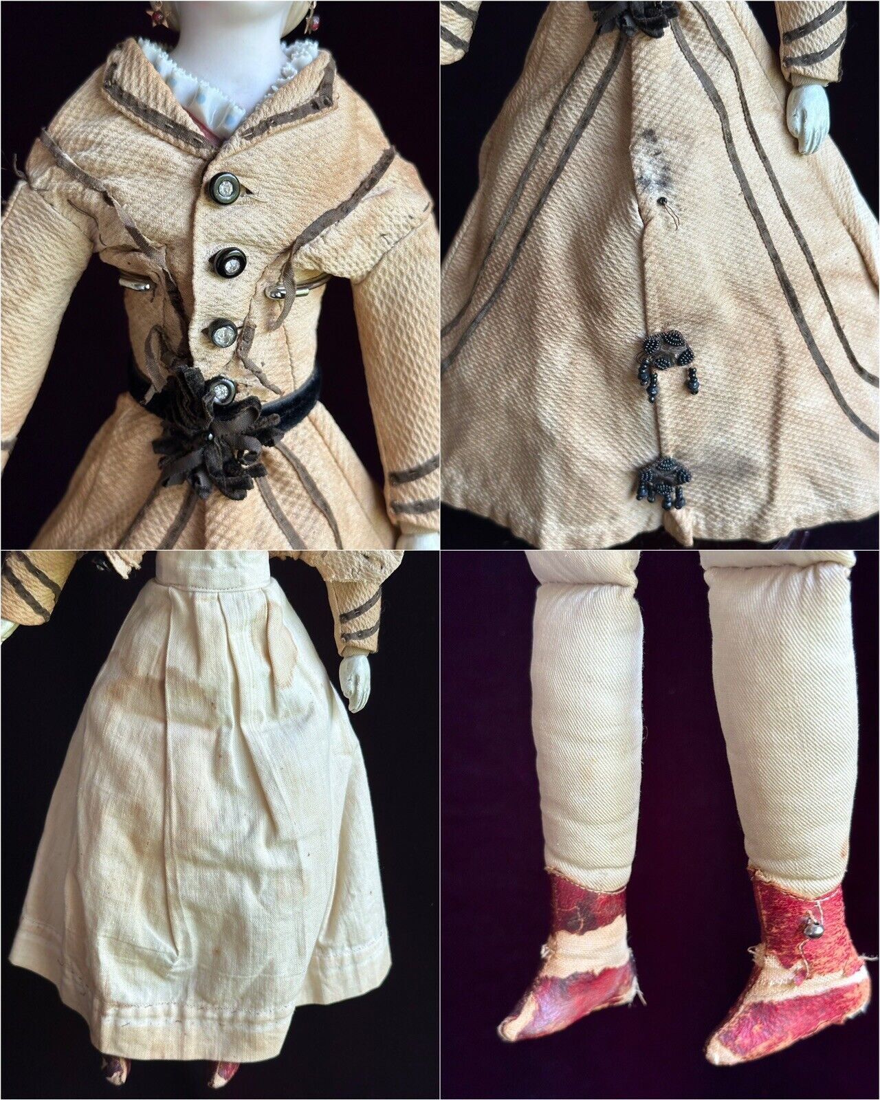 Antique German 16” Dornheim, Koch & Fischer Parian Dresden Parian Fashion Doll