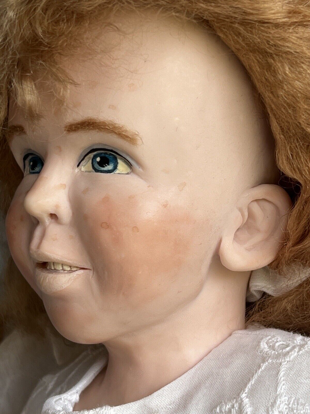 Collectible 23” OOAK Sculptured Artist Polymer Clay Doll by Ronna Morse