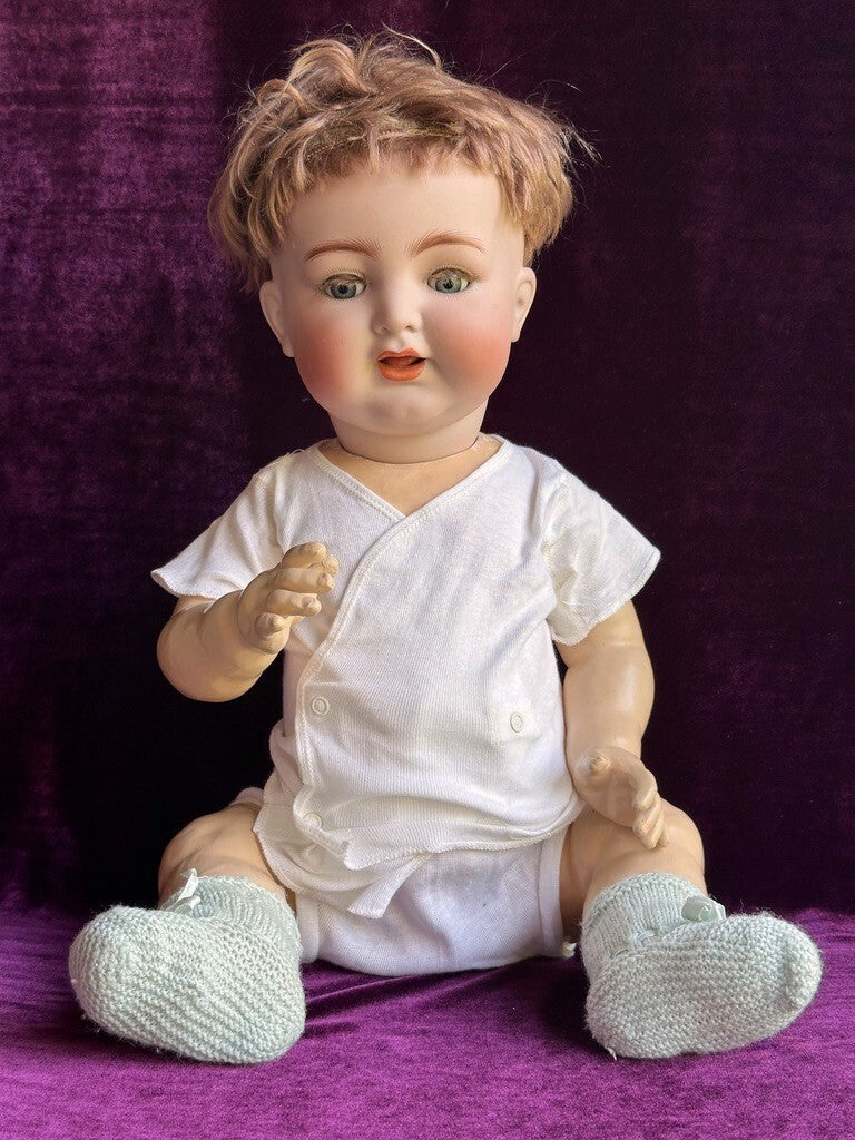 Antique German 24" Simon & Halbig Kammer & Reinhardt 126 Bisque Head Baby Doll