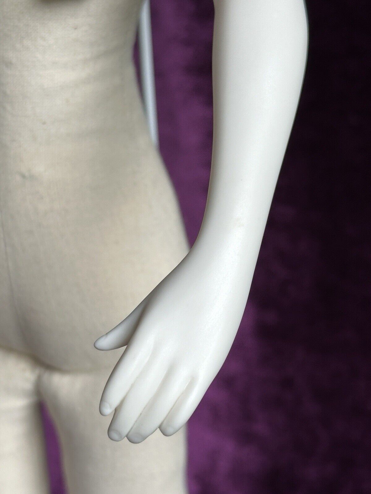 Vintage 18” Artist Signed Pinkie Character Parian China Doll