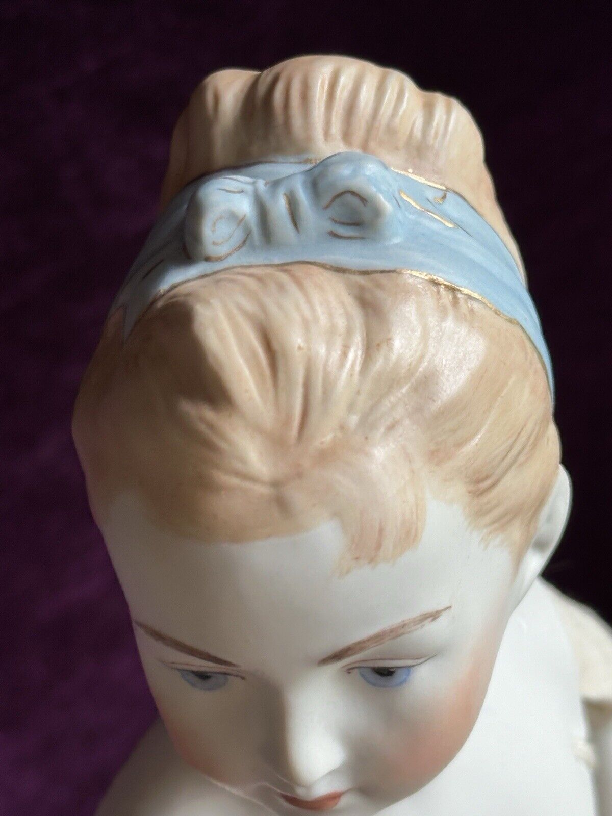 Vintage 18” Artist Signed Pinkie Character Parian China Doll