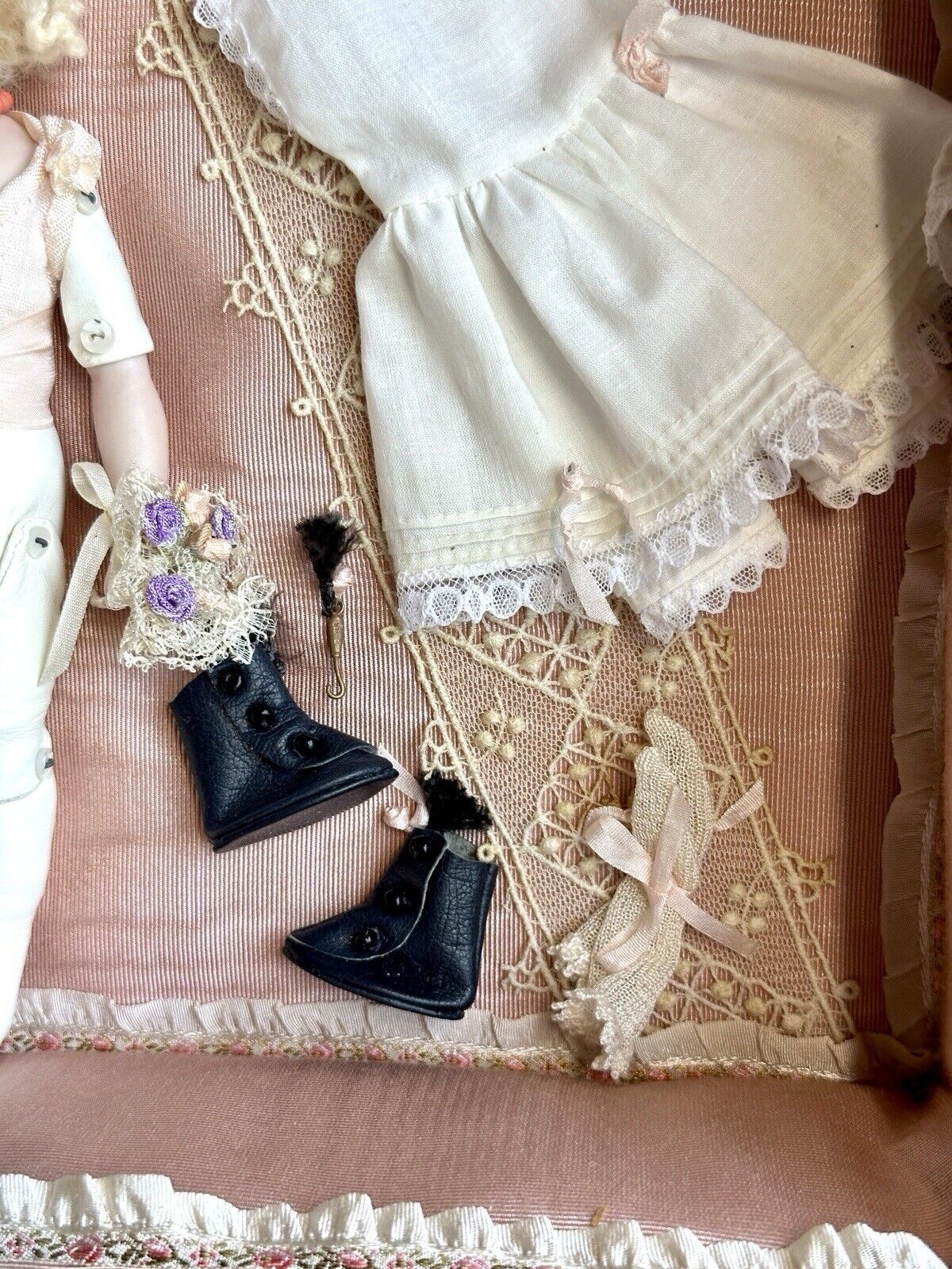 Artist Porcelain Reproduction of French François Gaultier Doll Presentation Box