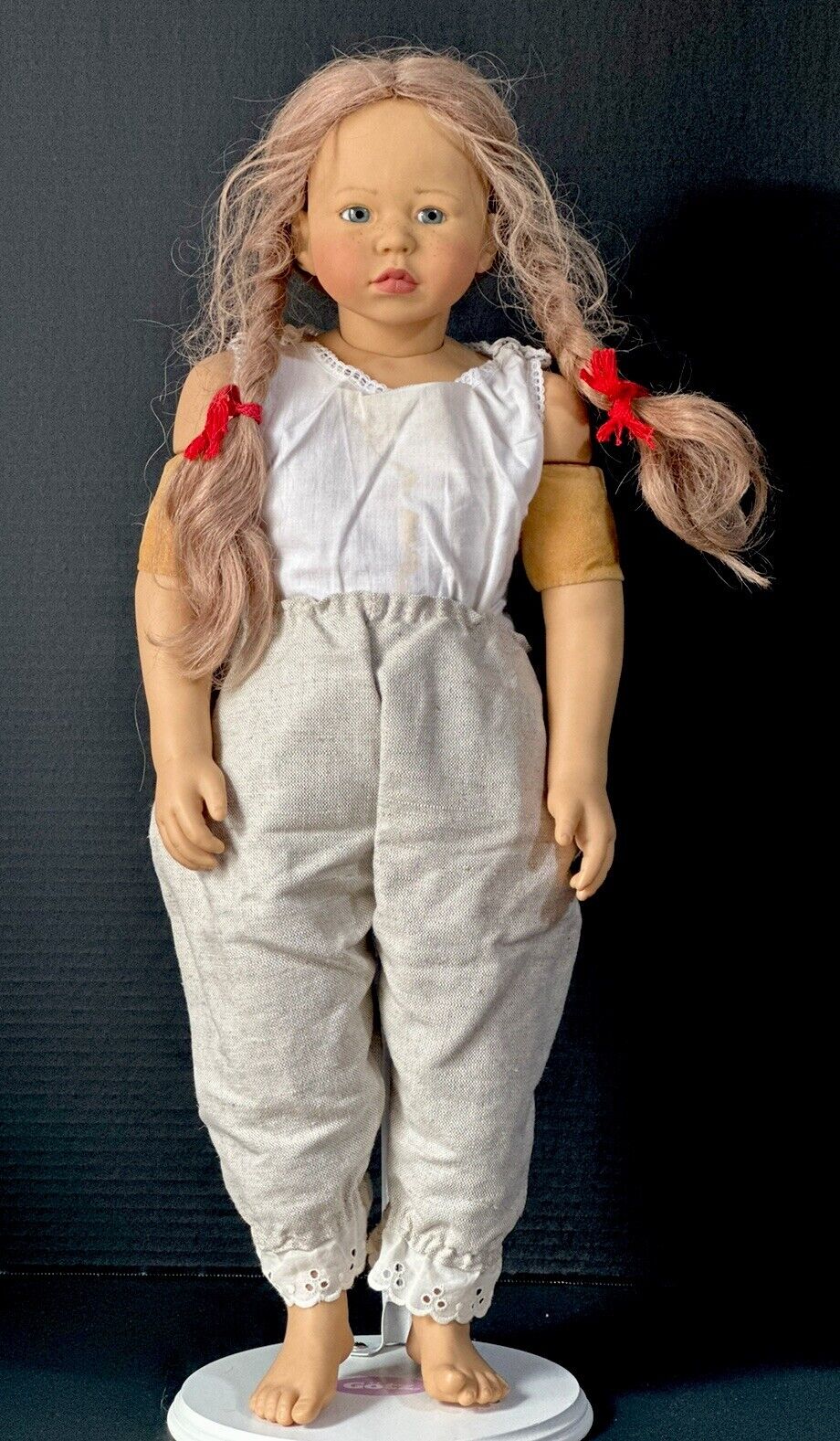 Collectible Vinyl German GOTZ 25” Doll “Rosel" by Artist Karin Schmidt