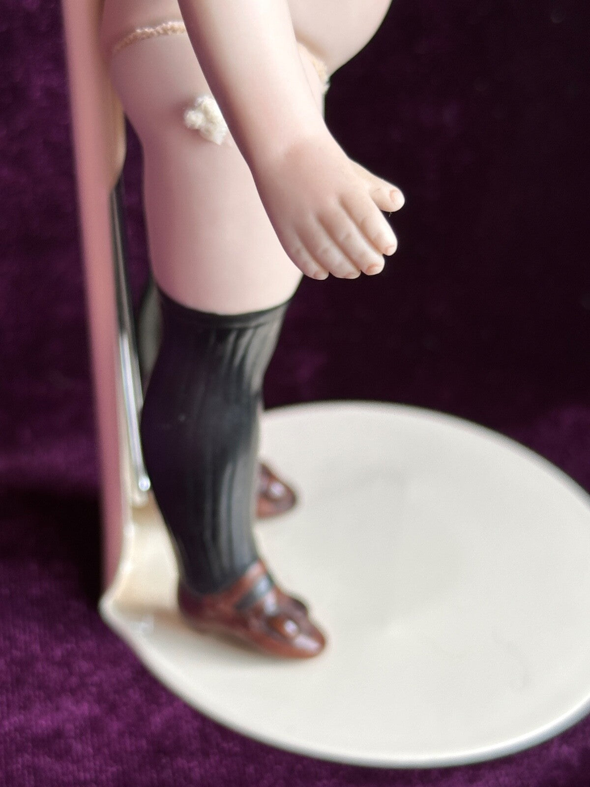 Porcelain 7” Reproduction of Antique Simon Halbig Mignonette Doll with Baby