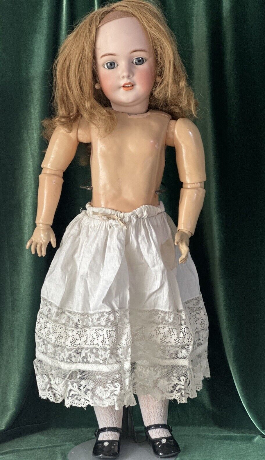 Rare Mold 1269 Dept by Simon Halbig Antique German 31” Doll Bisque Head
