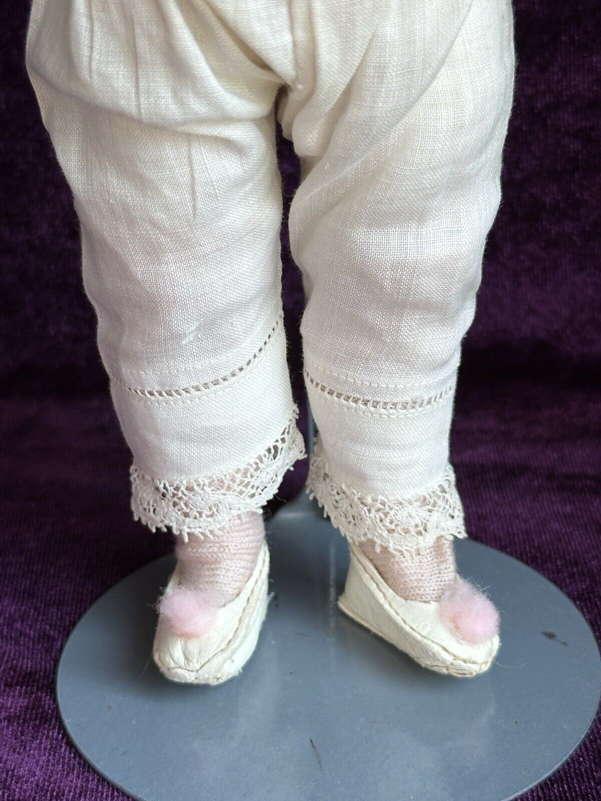 Antique German Large 8.75” All Bisque Kestner (?) Closed Mouth Barefoot Doll