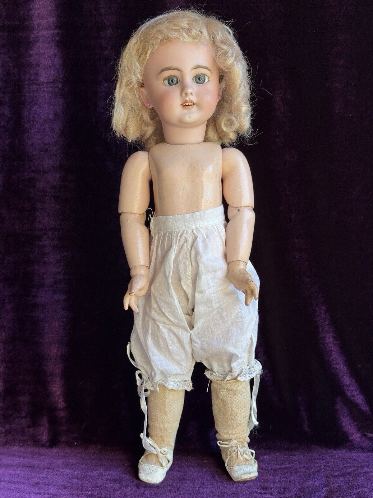 Antique French 19” Jumeau Dep Bisque Head Doll