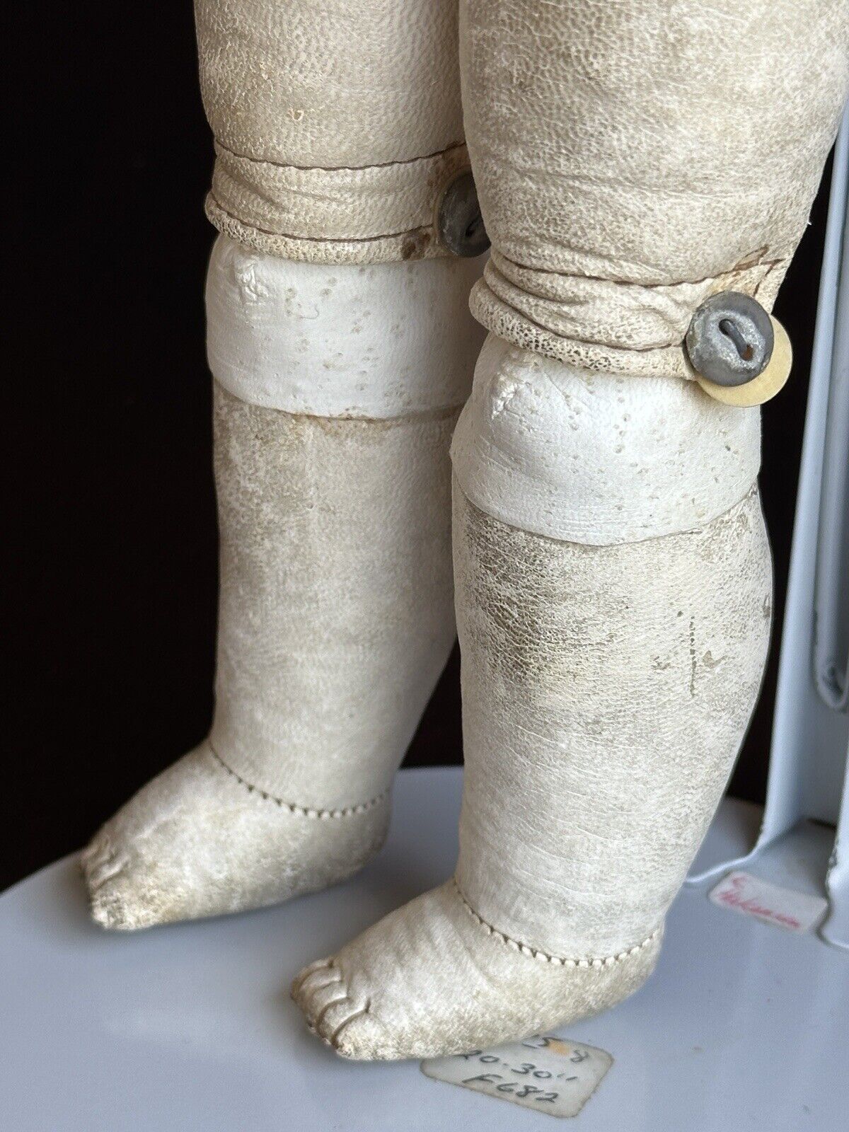 Antique German 18” Kestner 154 Bisque Shoulder Head Doll Stamped Body