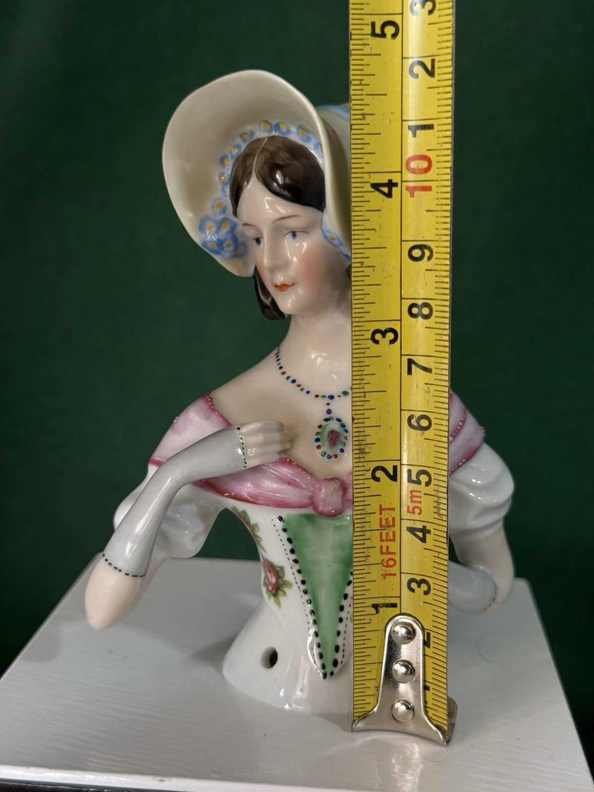 Porcelain German Goebel 4 3/4” Half Doll Figurine Arms Away