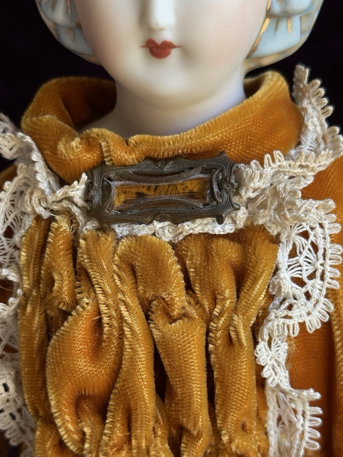 Vintage 16” Porcelain Victorian Reproduction of Parian Fashion Lady Doll