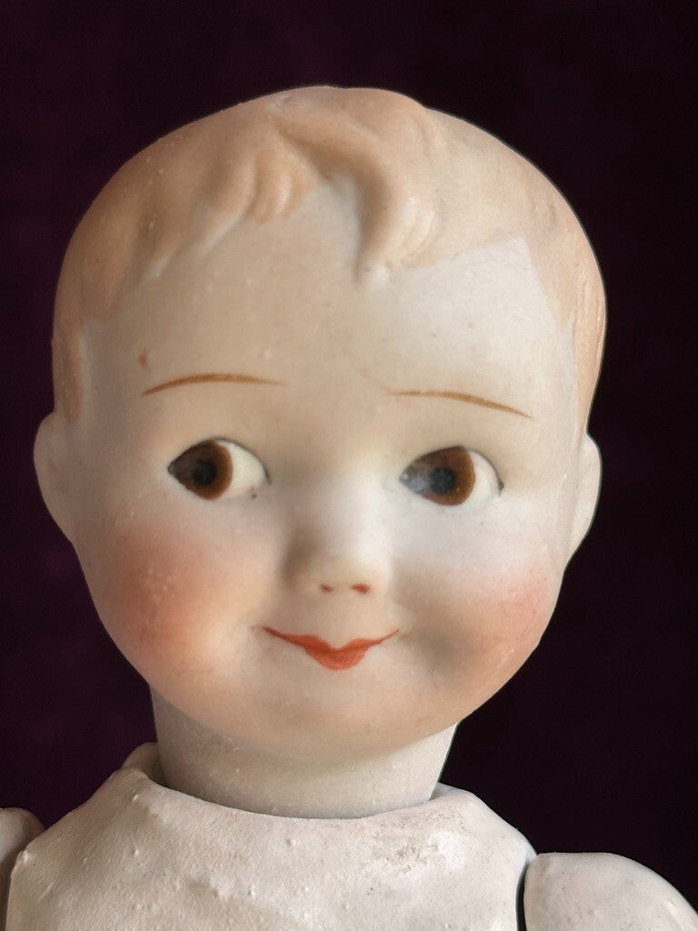 Antique Nippon 7" Bisque Head Composition Body Character Baby Doll