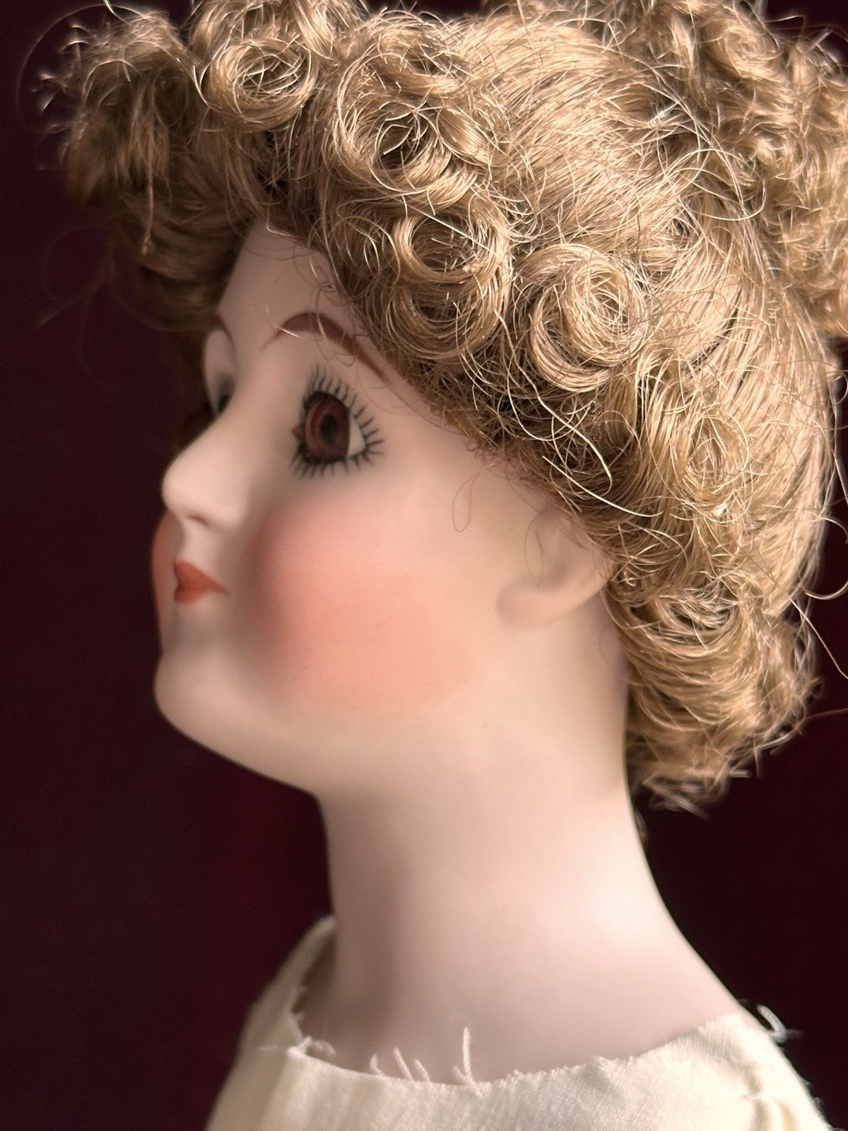 Porcelain Cloth 16.5” Reproduction of Antique German Kestner Gibson Girl Doll