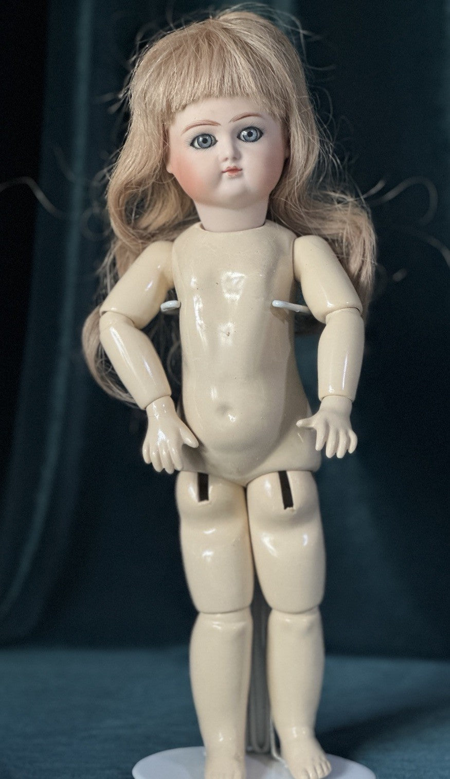 Artist Reproduction of Antique French 14” Doll Porcelain Head Seeley Body