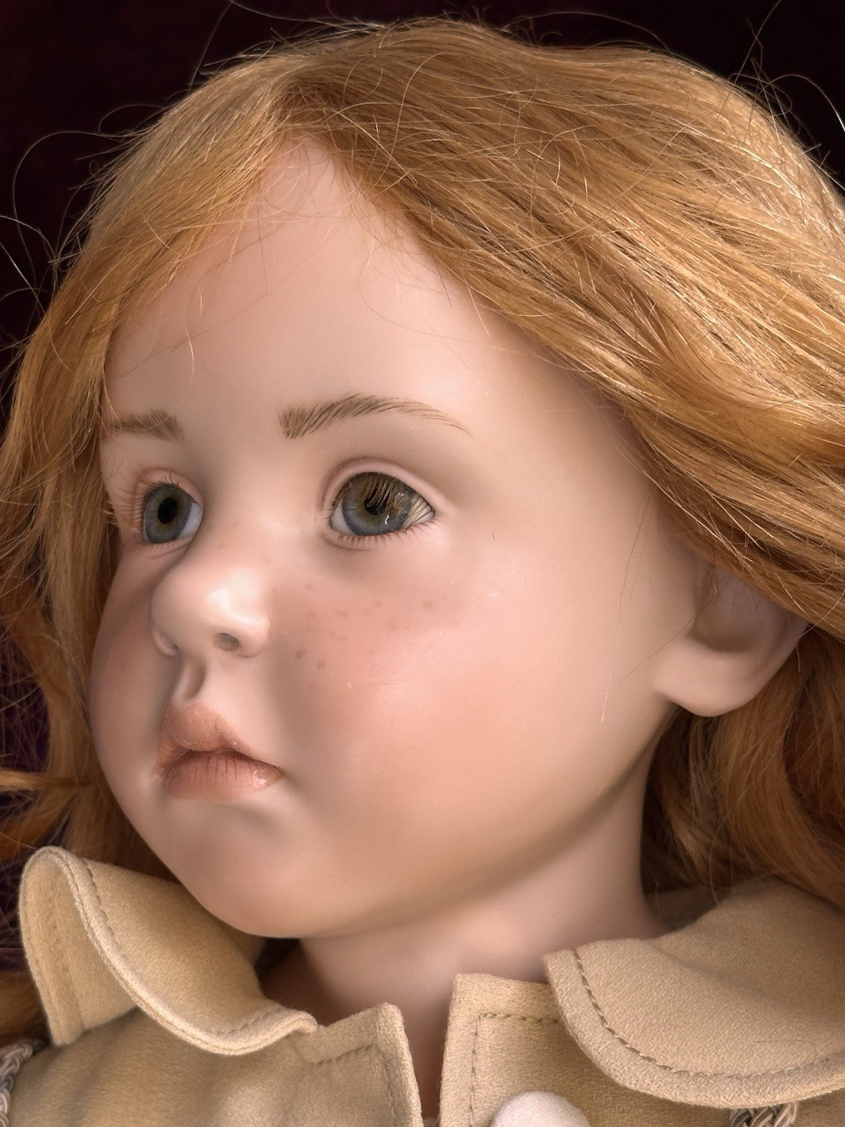 German 31” Hildegard Gunzel Wax Over Porcelain Imogene Doll NIB LE USA 25