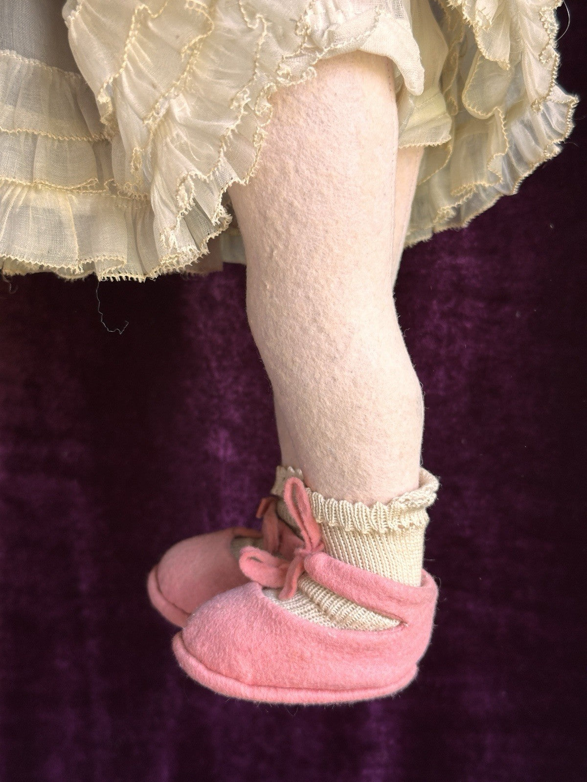 Vintage Italian Lenci Grugnetto 1500 Series Felt Grumpy 19” Doll