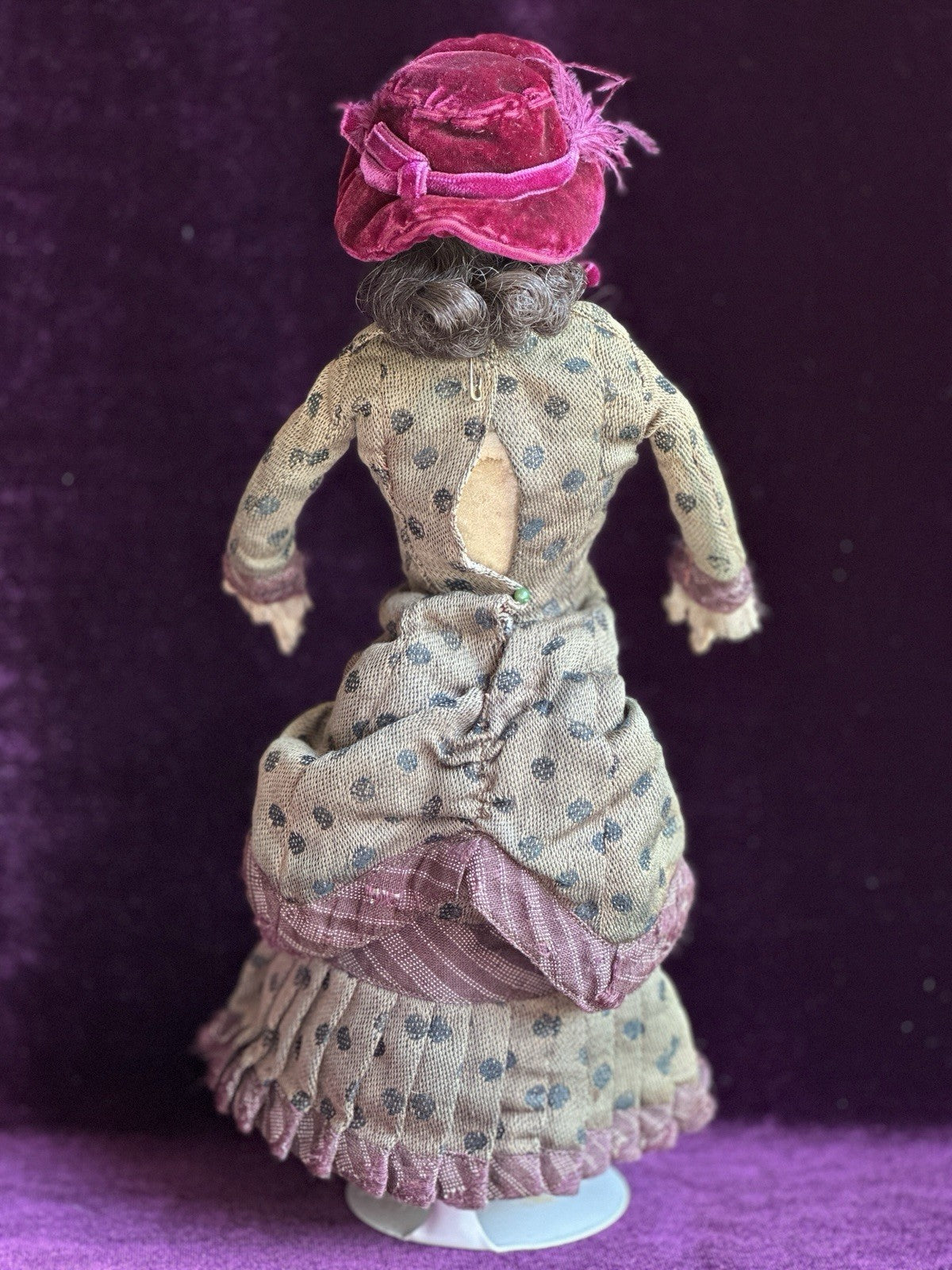 Antique French 10.5” Jumeau (?) Smiling Bru (?) Fashion Bisque Head Doll Damaged