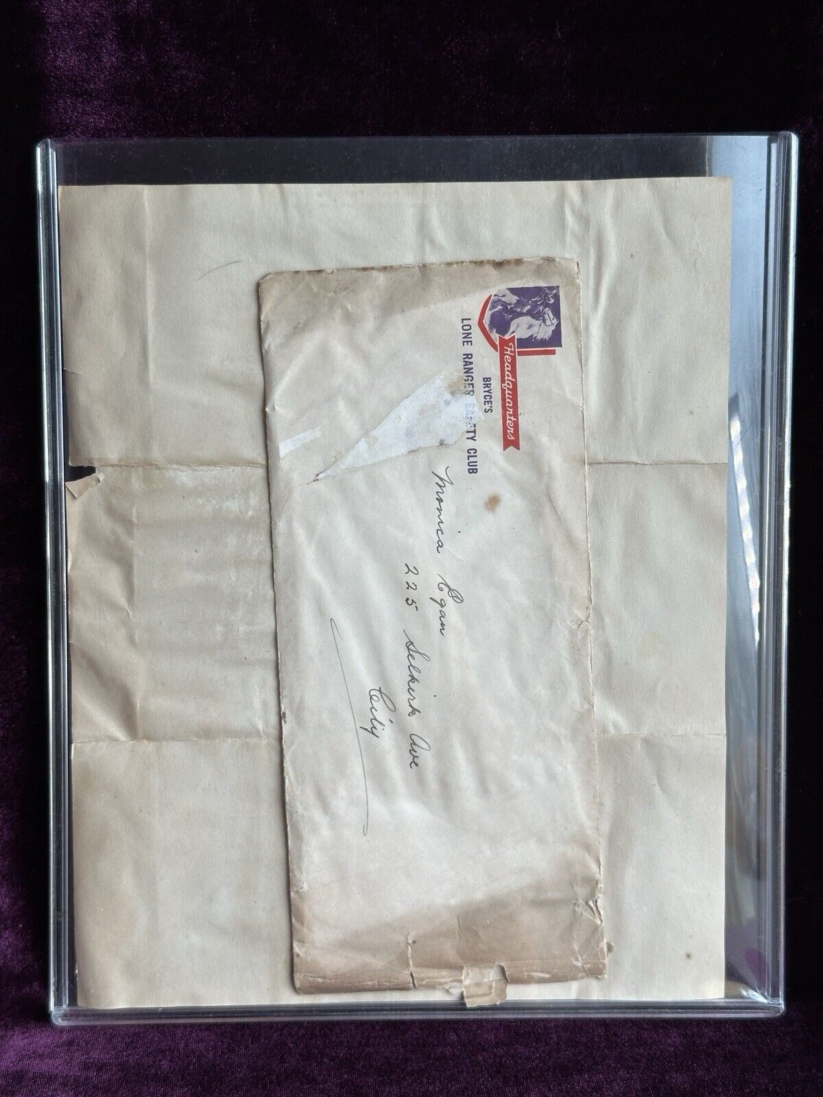 Rare Large 28.5” Vintage Composition The Lone Ranger Doll + Pledge Certificate