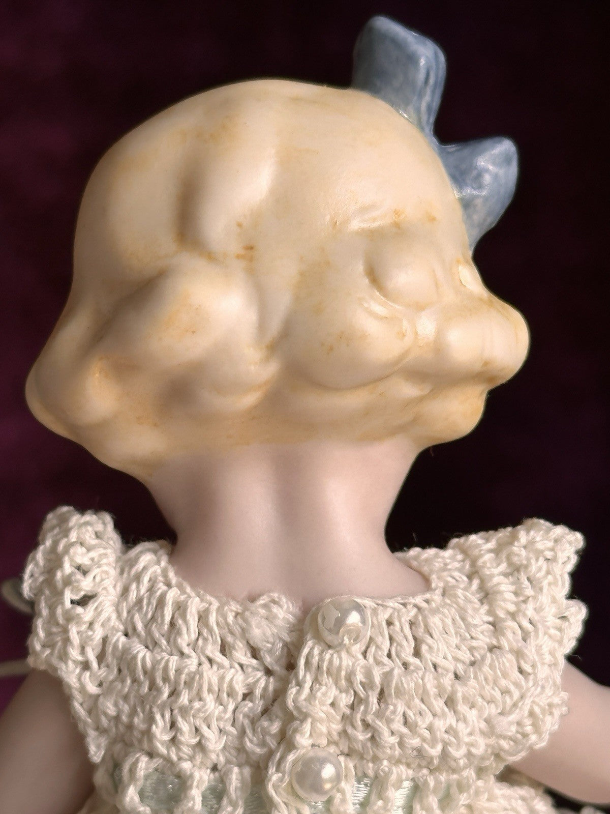 All Porcelain 5.5” Reproduction of Antique German Limbach Girl Doll