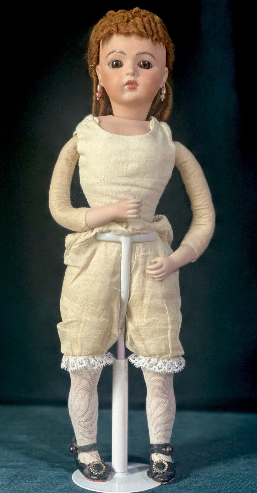 Vintage Reproduction of Antique French Bru Jne 14” Doll By Pennydoll