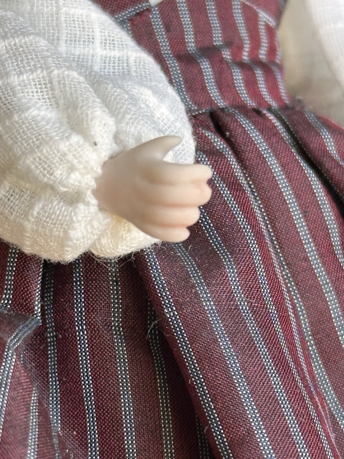 Porcelain Miniature Cathy Hansen Repro of Antique French Huret Dollhouse Doll