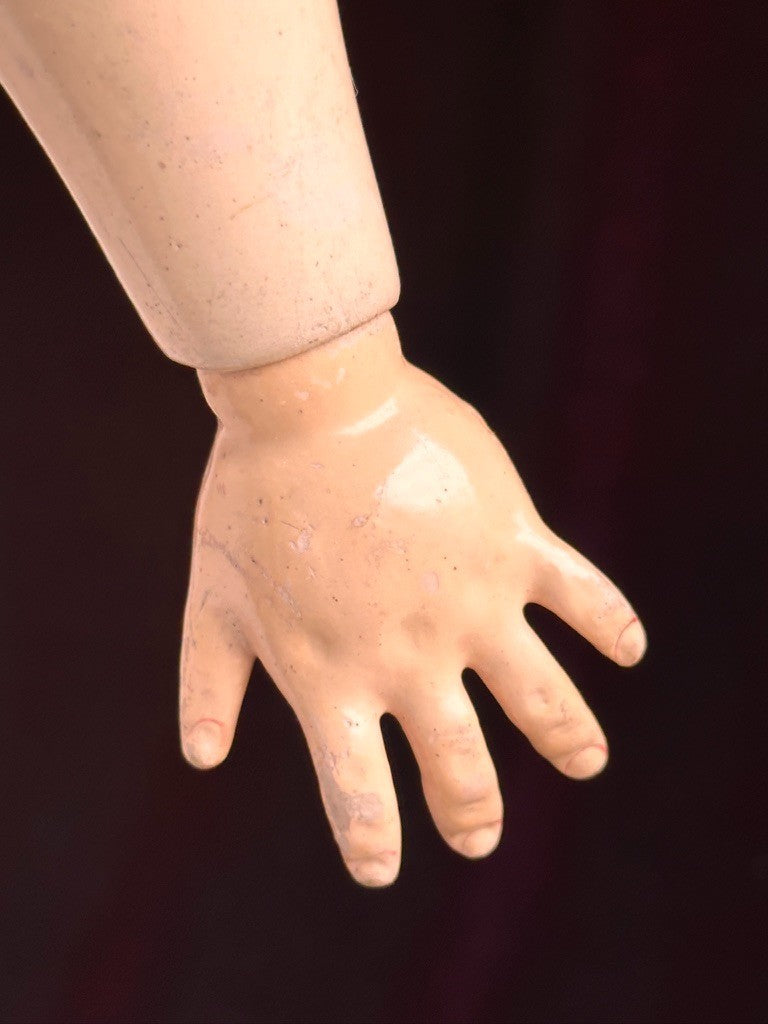 Large Antique German 28” Simon Halbig 949 Bisque Head Open Mouth Doll