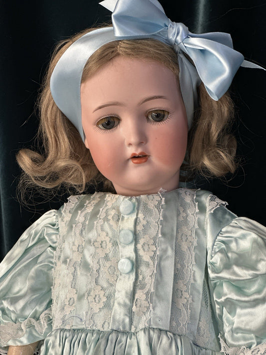 Antique German Mengersgereuth Porzellanfabrik Bisque Head 20” Doll