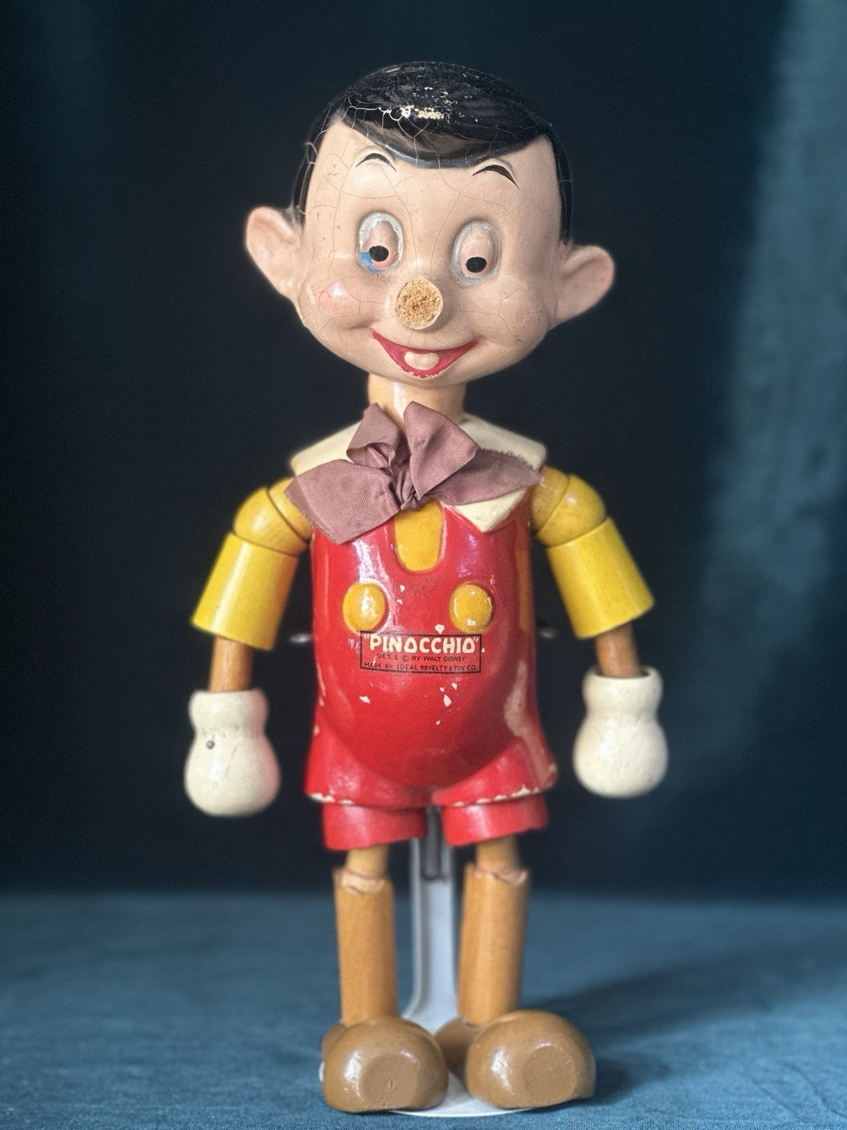 Lot Of 9 Wooden Collectible Dolls Including Ideal Company Disney’s Pinocchio