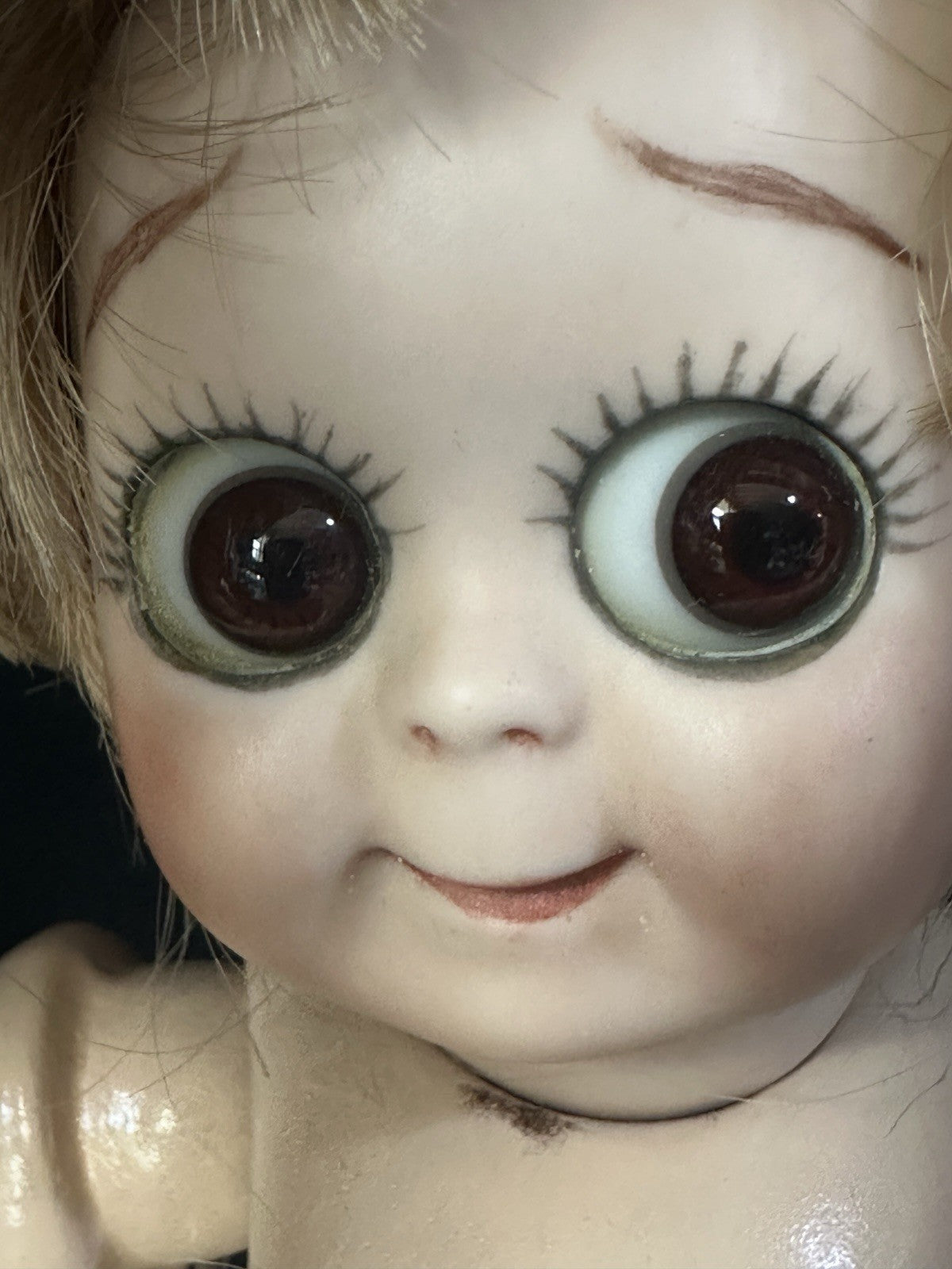 Lot Of 2 Vintage Reproduction of Antique German JDK 221 Googly Eyes 11” Dolls