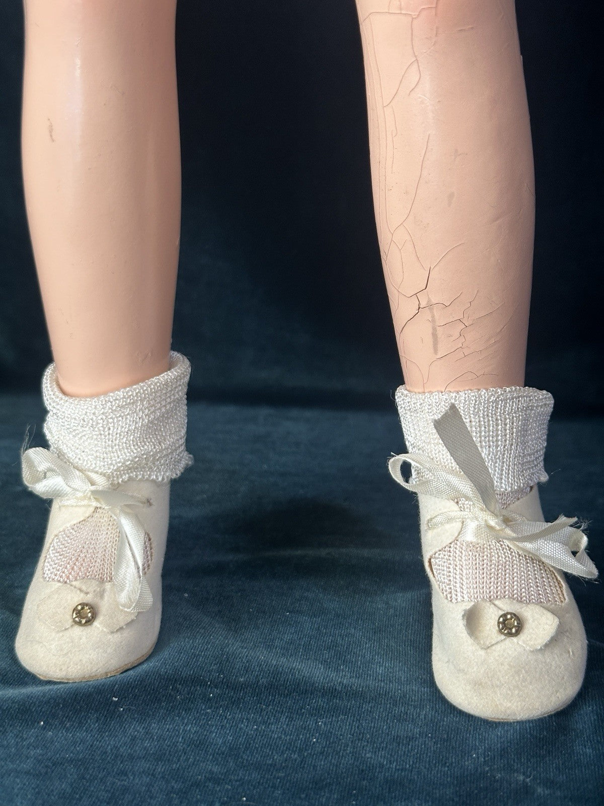 Rare Vintage 1940’s Composition 20” Monica Hollywood Doll For Restoration