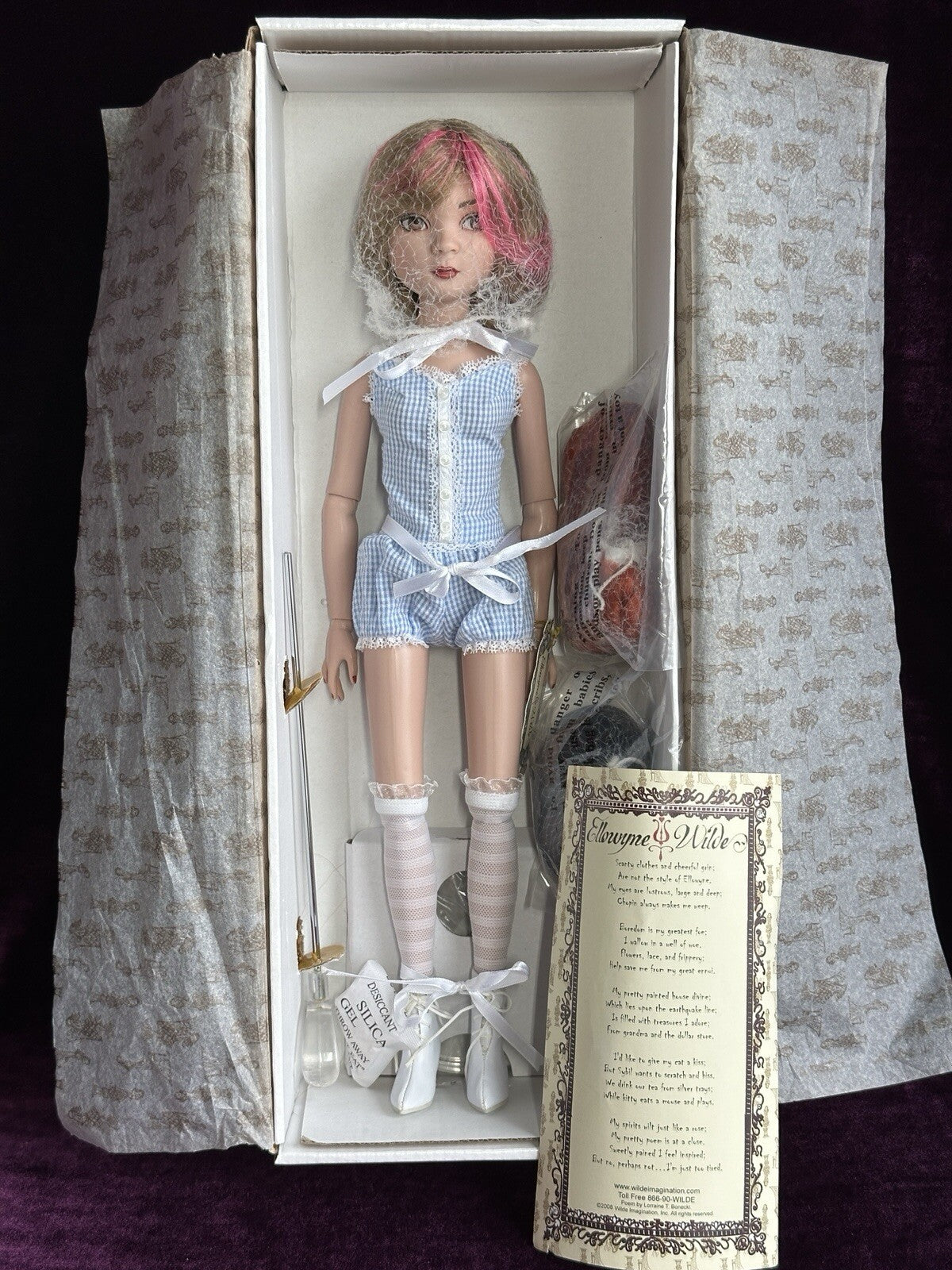 Ellowyne Wilde Tonner Prudence Wigged Out in Box Set of 3 Wigs