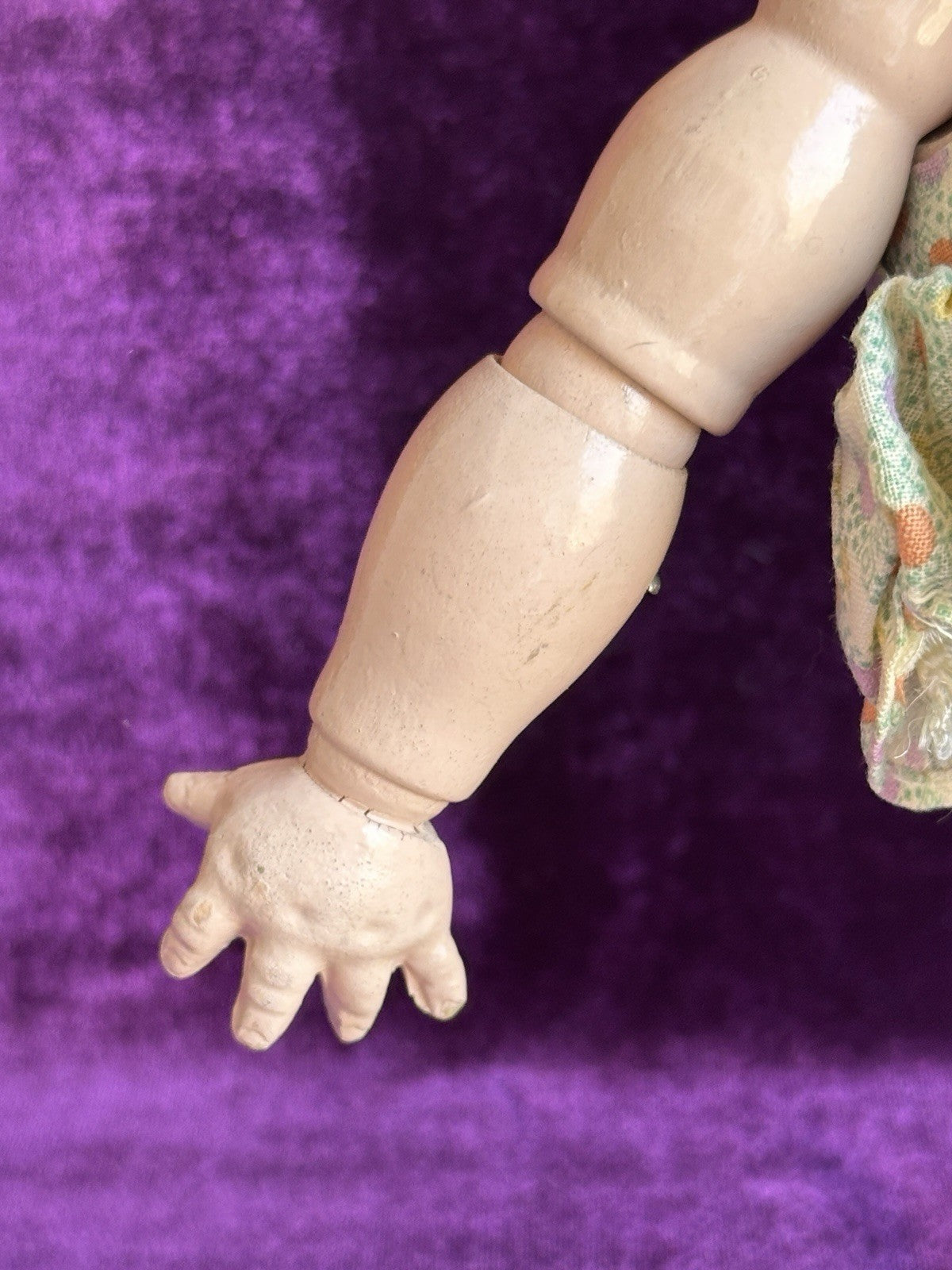 Vintage American 11” Joseph Kallus Cameo Composition Wood Joy Doll