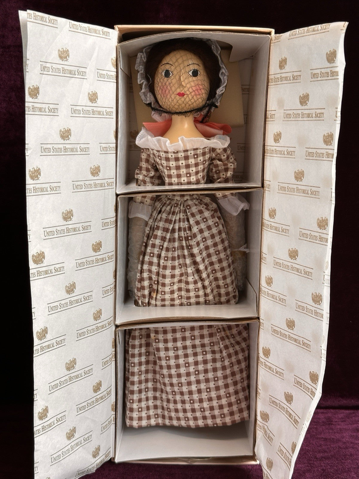Fred Laughon UFDC Charity Wooden Peg Doll NRFB Historical Society