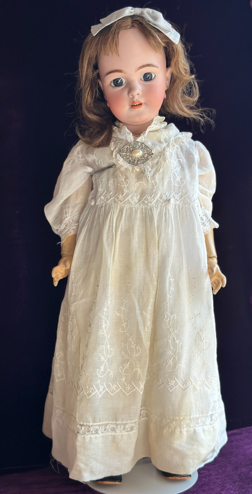 Rare Large Antique German 30" Simon Halbig 1269 Dep Bisque Head Doll