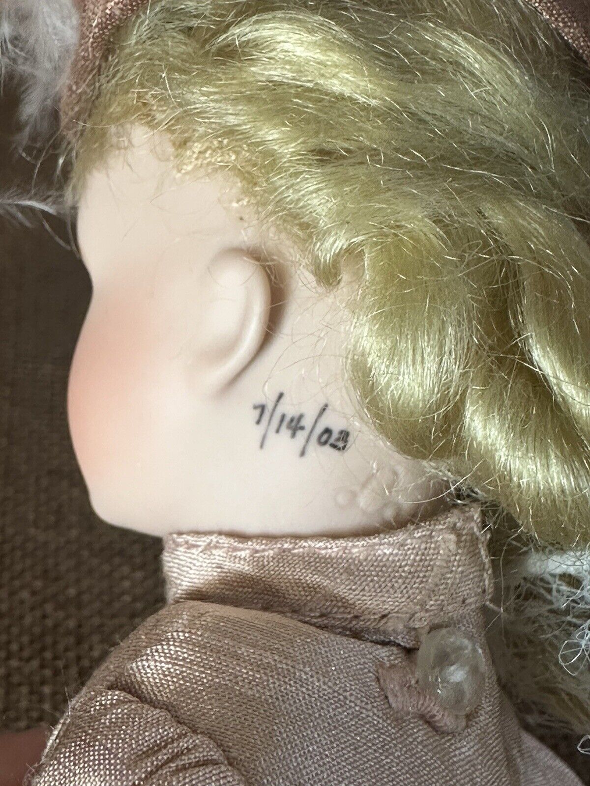 MIB Rare Wendy Lawton “Bon Voyage ” Wooden 9” Doll Box/Tag/COA