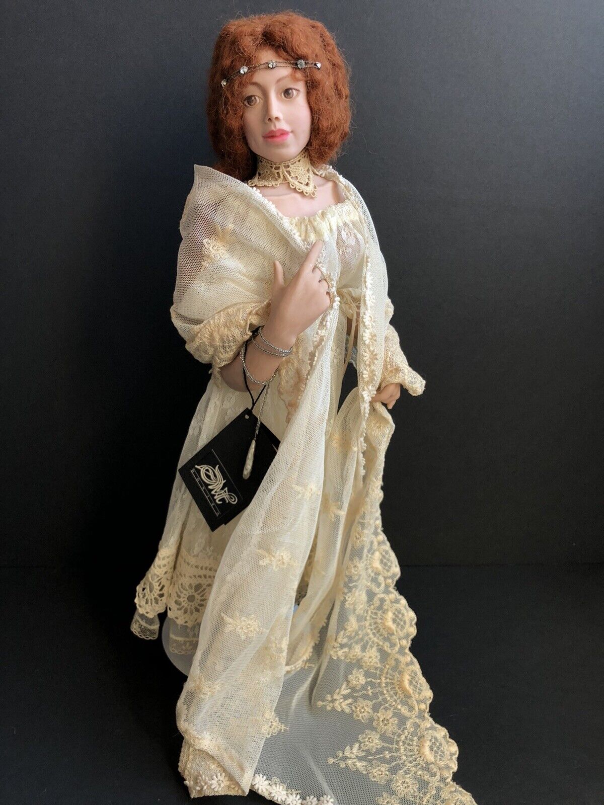 OOAK Hand Sculpted Polymer Clay Doll Emma by Monika, Monica Mechling