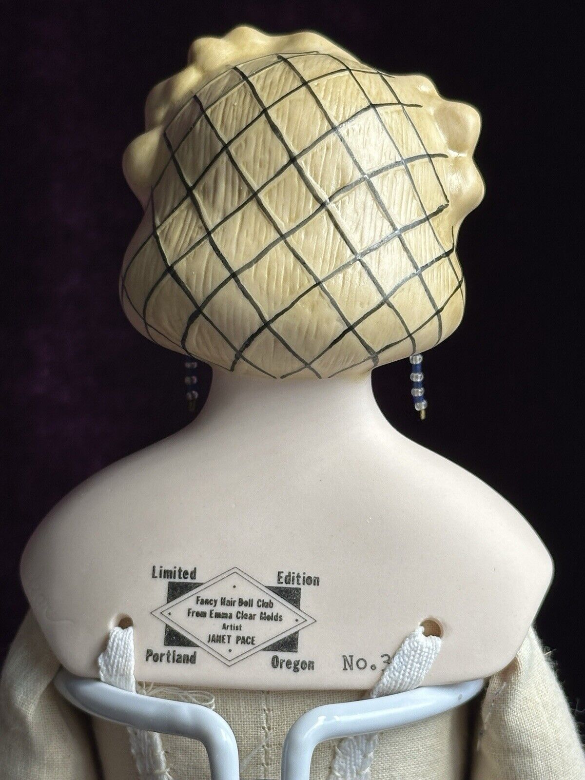Vintage 17.5” Reproduction of Parian Porcelain Doll from Emma Clear Mold