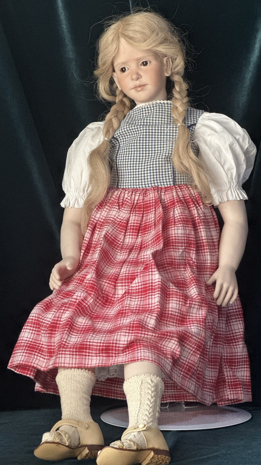 Collectible Artist 32” Porcelain Doll “Lies’l” by Ruth Treffeisen LE 50 COA
