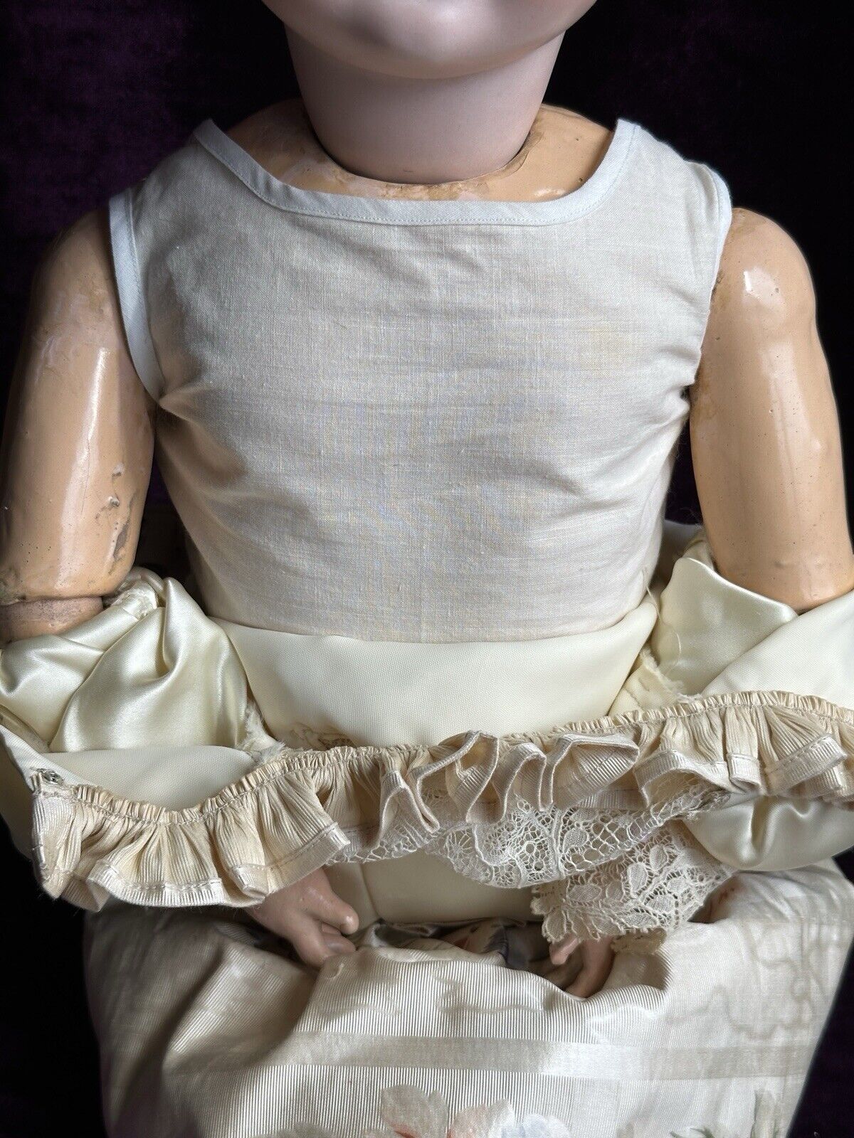 Antique German 28.5" Schoenau & Hoffmeister 914 Bisque Head Doll