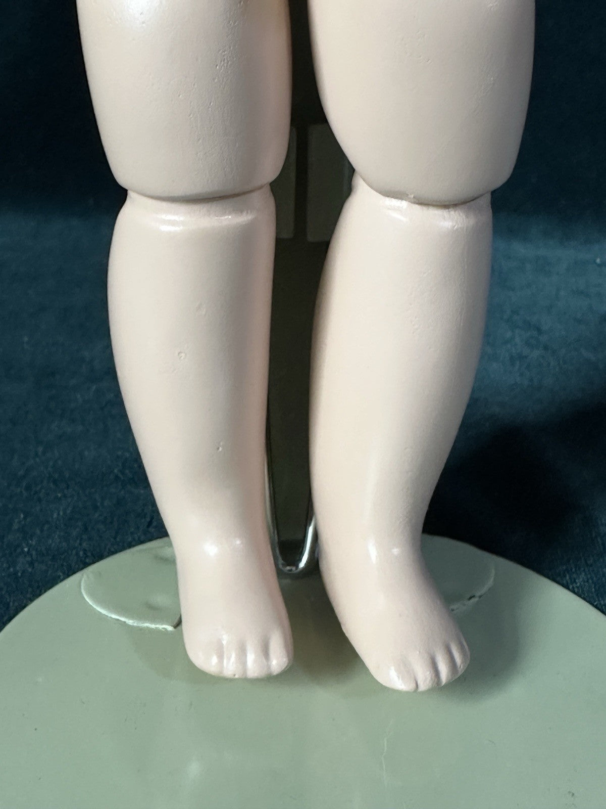 Porcelain/Composition 11” Reproduction of Antique French Bleuette Doll Blonde