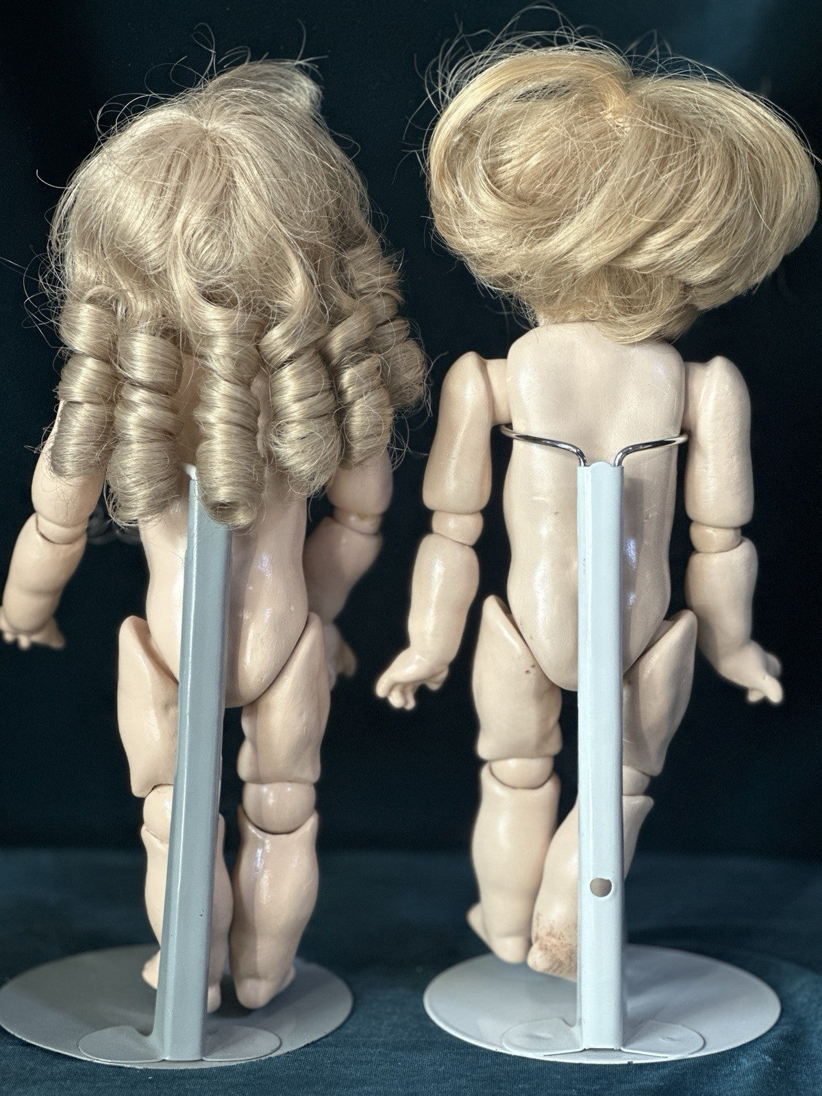 Lot Of 2 Vintage Reproduction of Antique German JDK 221 Googly Eyes 11” Dolls
