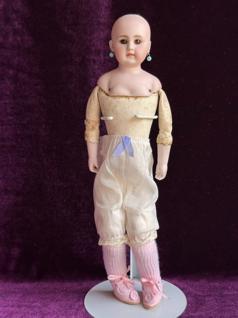 Rare Antique German 12" Simon Halbig 940 Solid Domed Head Closed Mouth Doll