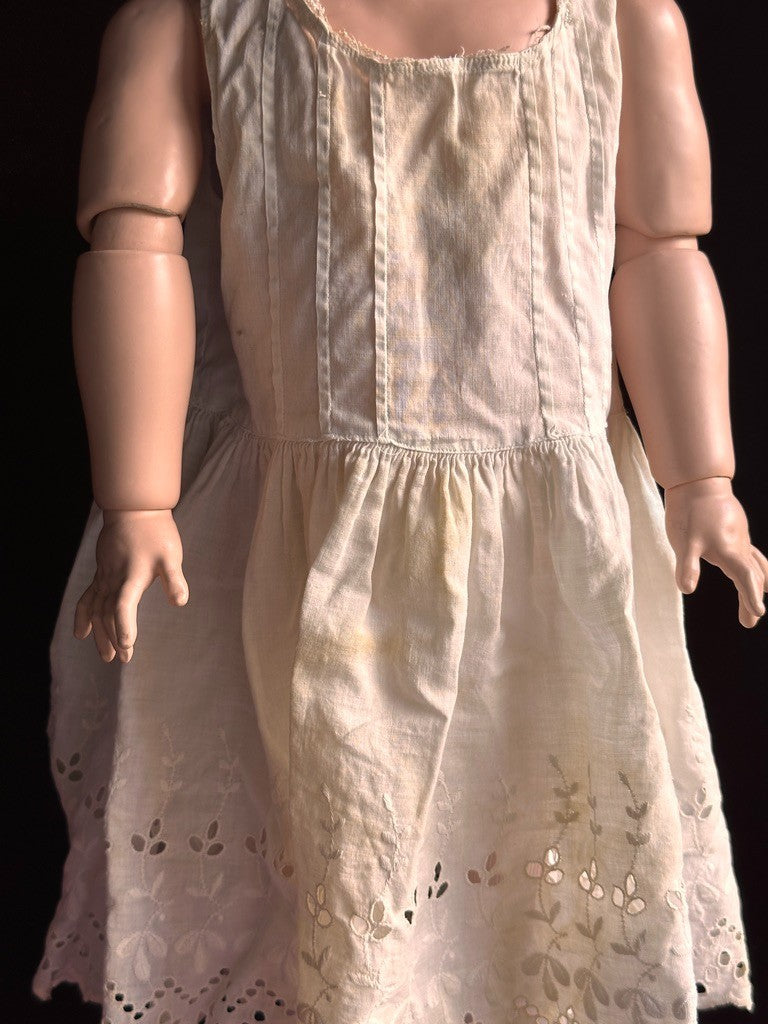 Large Lifelike Antique German 30” Kestner 171 Bisque Head Doll