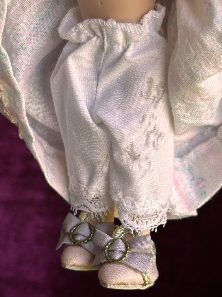 Collectible 7.5” Vinyl Pink Ribbon Riley Doll by Helen Kish LE 1000 Redressed