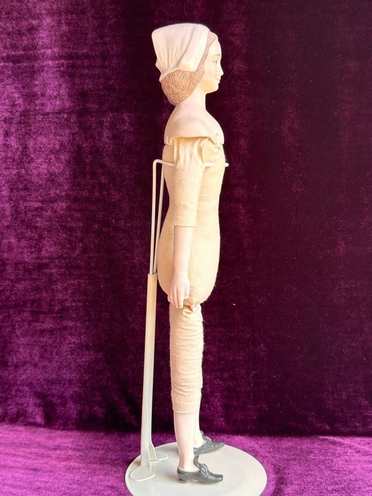 Vintage Porcelain 16" UFDC Artist Diana Crosby Ye Boston Maid Cloth Doll