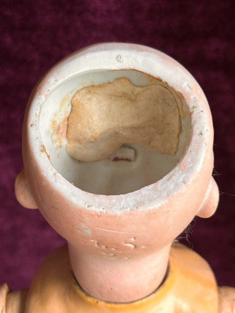 Antique German 15” Paul Schmidt (?) Bisque Head Sonnenberg Body Doll