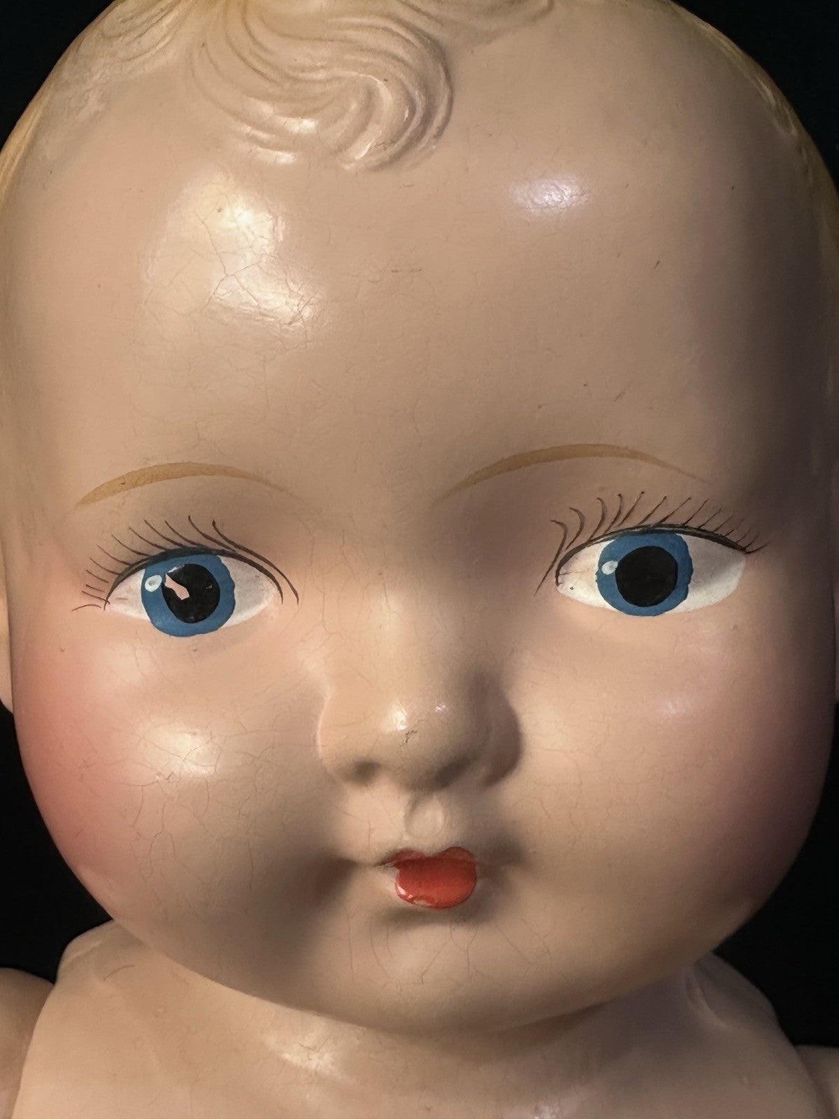 Vintage Unmarked All Composition 17” Baby Doll