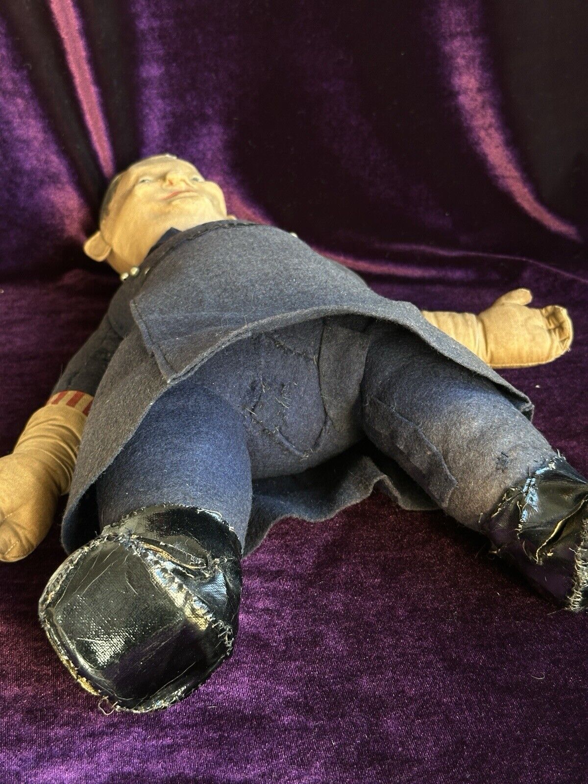 Unidentified 15” Vintage Dean’s Rag Book (?) Cloth Policeman Doll